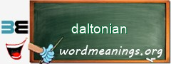 WordMeaning blackboard for daltonian